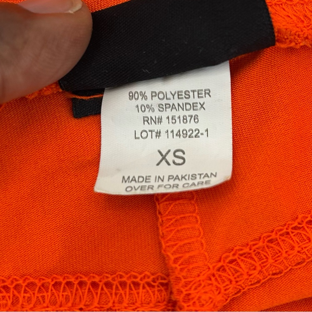 Hooters Girl Worn Super Sexy Cheeky Uniform Shorts Orange Size XS - Picture 8 of 8